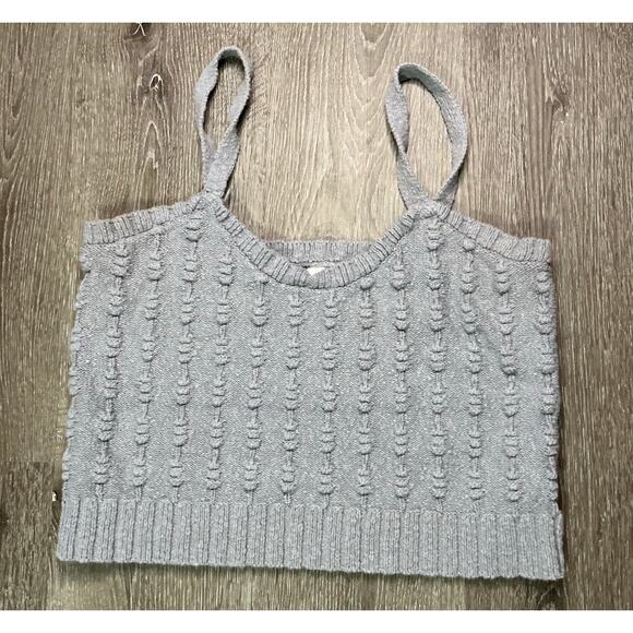 The Weekend Los Angeles 100% Cotton Gray Knit Tank Top XL - Picture 1 of 7